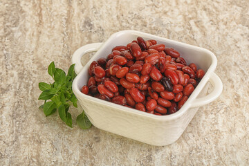 Red kidney bean in the bowl