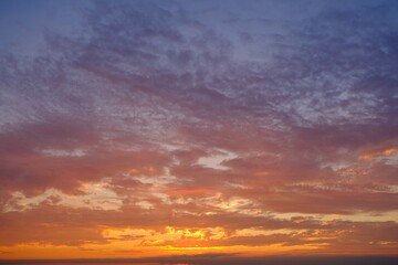 Sonnenuntergang an der niederländischen Nordsee