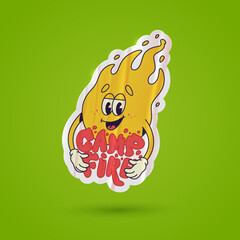 Outdoors Vector Retro Sticker