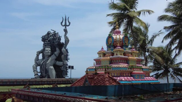 Aazhimala Shiva Temple, shiva sculpture, Thiruvananthapuram, Kerala