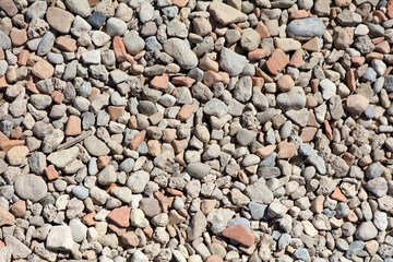 Stone pebbles as an abstract background.