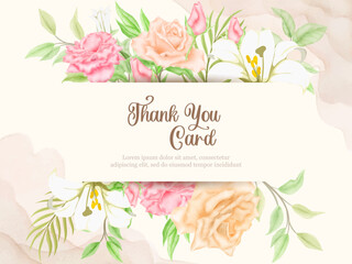 Beautifull Watercolor Floral Wedding Banner Background Template