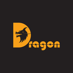 Dragon logo background