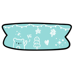 Naklejka premium washi tape