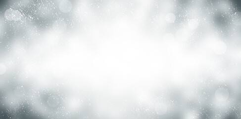 Fototapeta premium white snow blur abstract background. Bokeh Christmas blurred beautiful shiny Christmas lights