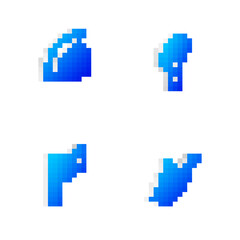 Set Isometric line Maracas, Lime, Mexico flag and Hot chili pepper pod icon. Vector