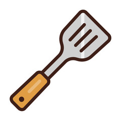 kitchen spatula isolated on white background