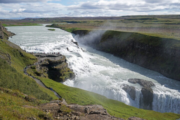 Gullfoss waterfall in Iceland