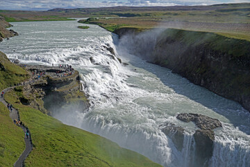 Gullfoss waterfall in Iceland