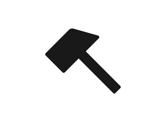 hammer icon, stock vector illustration flat design style.