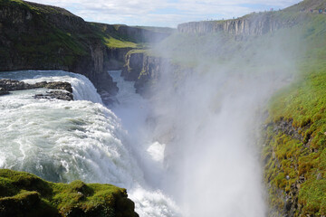 Gullfoss waterfall in Iceland
