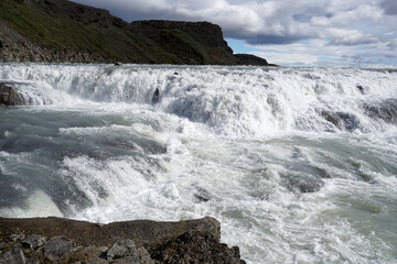 Gullfoss waterfall in Iceland