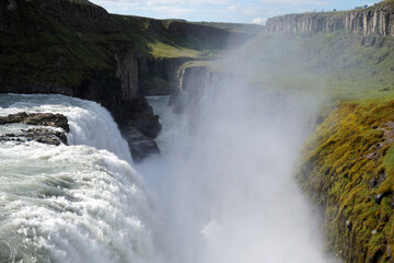 Gullfoss waterfall in Iceland