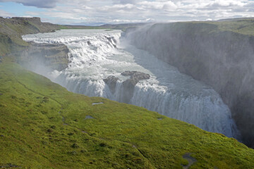 Gullfoss waterfall in Iceland