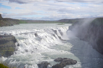 Gullfoss waterfall in Iceland