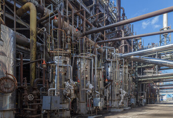 Pipeline system of big chemical plant.