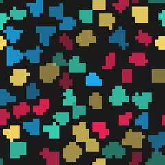 Set line Football player press conference, shoes, field and or soccer medal on seamless pattern. Vector