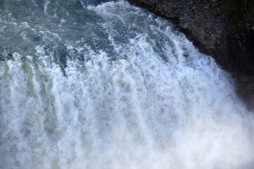 Gullfoss waterfall in Iceland - close-up