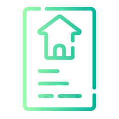 home insurance gradient icon