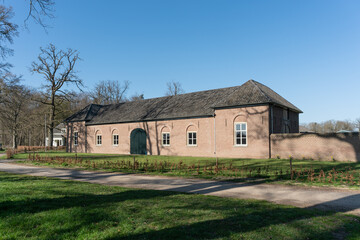 Horse shed, (Groote Schure) with wood working works (middle 19th century), , used as part of the Enghuizen Estate.erschuur (De Holtloze or immerschure)., Hummelo - The Netherlands
