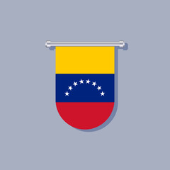Obraz premium Illustration of Venezuela flag Template