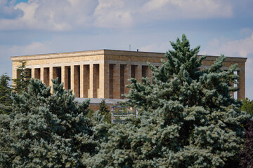 Fototapeta premium Anitkabir mausoleum of Mustafa Kemal Ataturk in Ankara, Turkiye