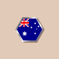 Illustration of  Australia flag Template