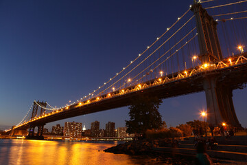 Fototapeta na wymiar Manhattan bridge, New York City, USA