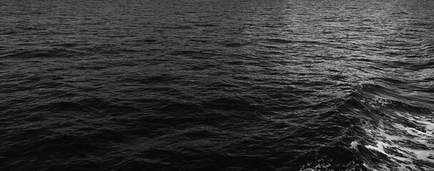 black water sea wave. black water website banner. dark water texture background