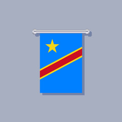 democratic republic of the congo flag