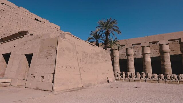 Huge Columns In The Karnak Temple, Egypt