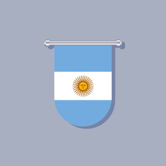 Illustration of Argentina flag Template