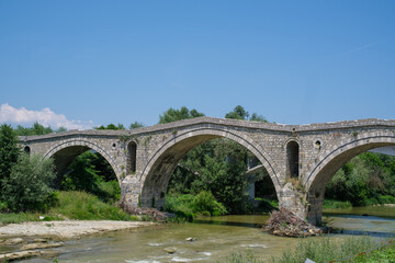 Fototapeta na wymiar The tailors bridge near to Gjakova Kosovo. It is from the ottaman era.