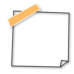 Obraz premium leaflets for notes with different layouts. Large collection of cute blank sticky notes. Vector illustration image file png.