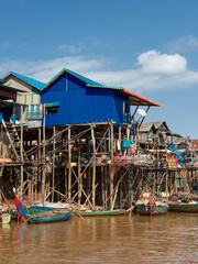 Fototapeta na wymiar Floating village of Kompong Phluk, Siem Reap, Cambodia