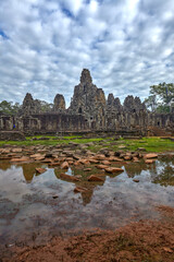 Fototapeta na wymiar Bayon temple in Angkor Thom, Siem Reap, Cambodia
