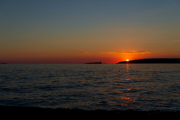 A beauty sunset with a boot 