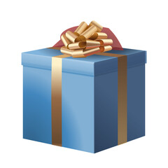 Gift box with Christmas decor