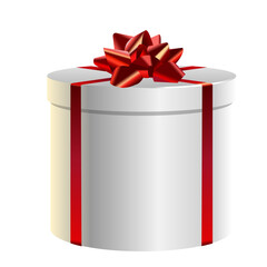 Gift box with Christmas decor