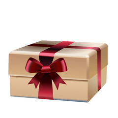 Gift box with Christmas decor