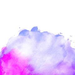 Abstract watercolor violet  pink background.