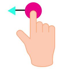 Finger click application clipart png