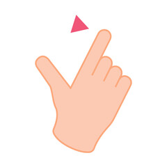 Finger click application clipart png
