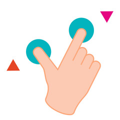 Finger click application clipart png