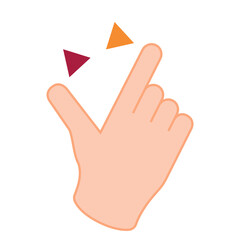 Finger click application clipart png