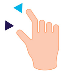 Finger click application clipart png