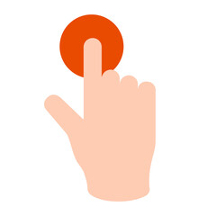 Finger click application clipart png