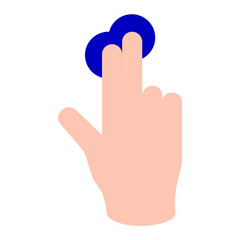 Finger click application clipart png