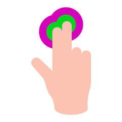 Obraz premium Finger click application clipart png