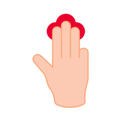 Obraz premium Finger click application clipart png